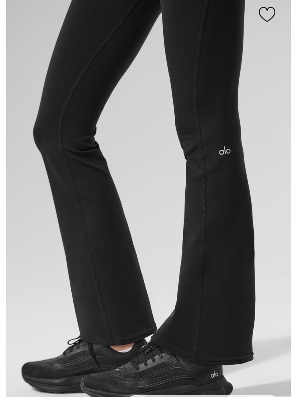 NWT Alo Yoga Airbrush High-Waist 7/8 Bootcut Legging - Black